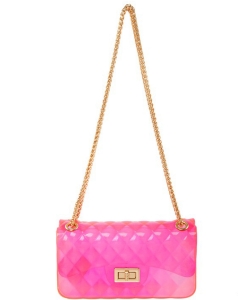 Quilted Jelly Mini Crossbody 7083 PINK